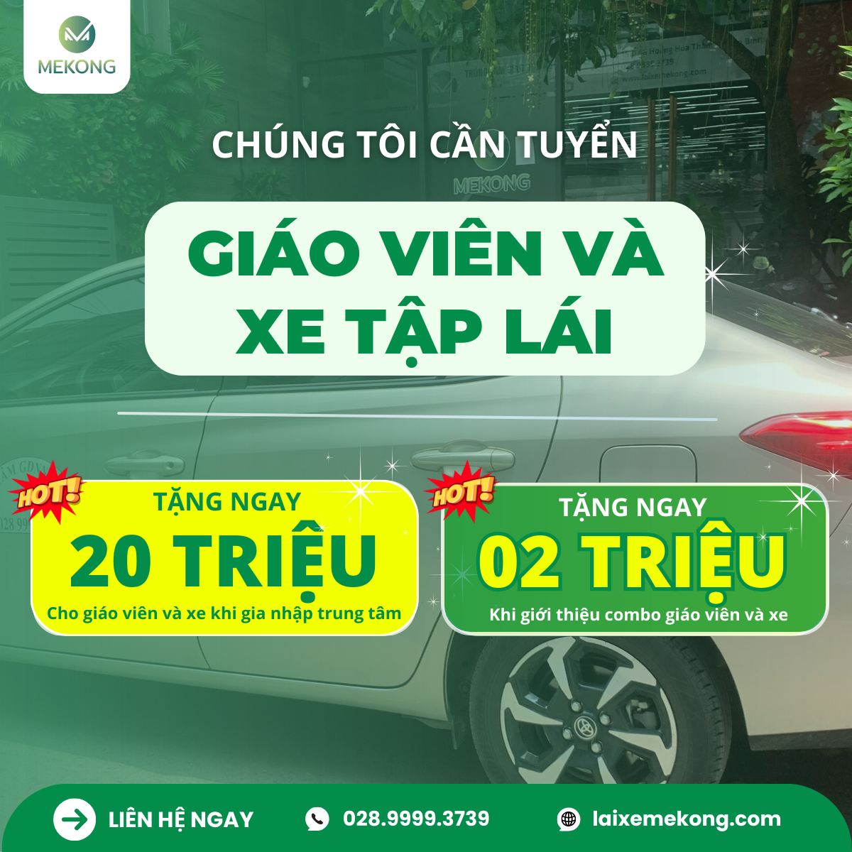 Trung tam GDNN Mekong tuyen dung giao vien